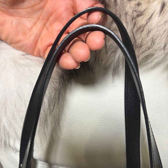 Coach Embossed Black Patent Leather Tote - Picture 11 of 13